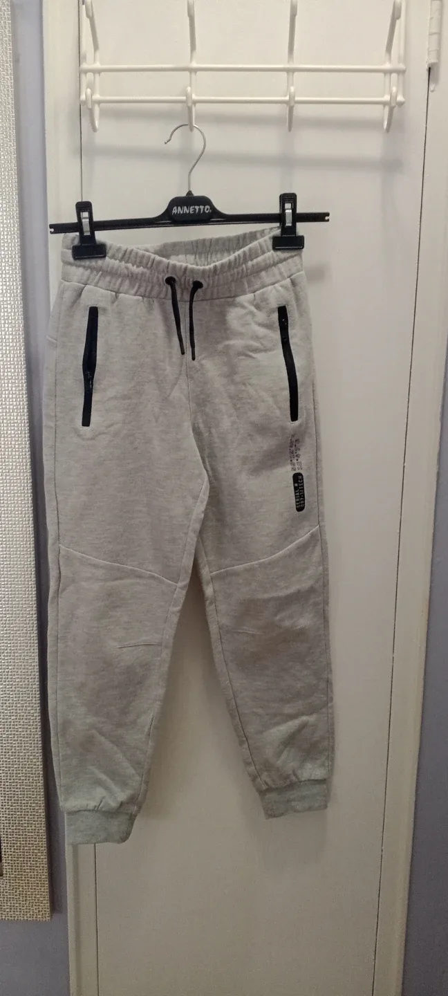 H&M Boys Light Grey Joggers - Size 12