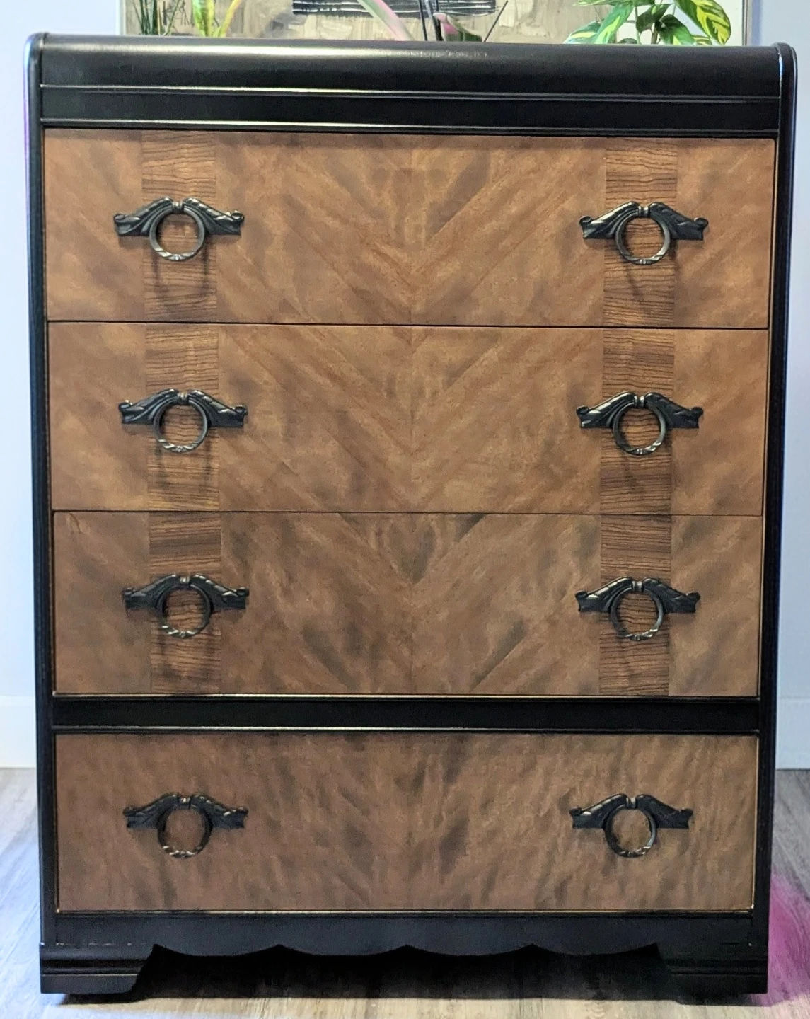 Refinished Vintage Walnut Dresser - photo 2
