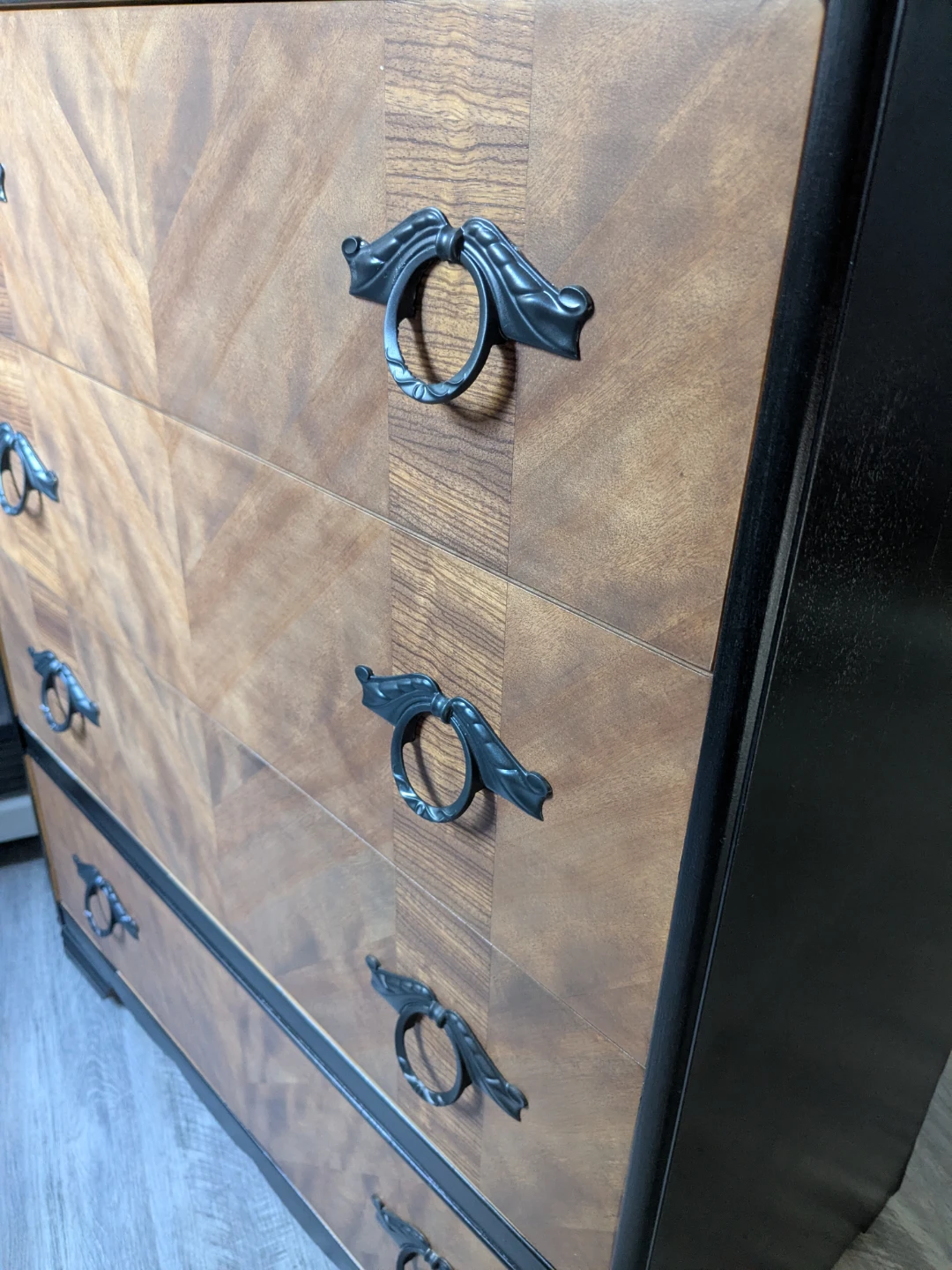 Refinished Vintage Walnut Dresser - photo 4