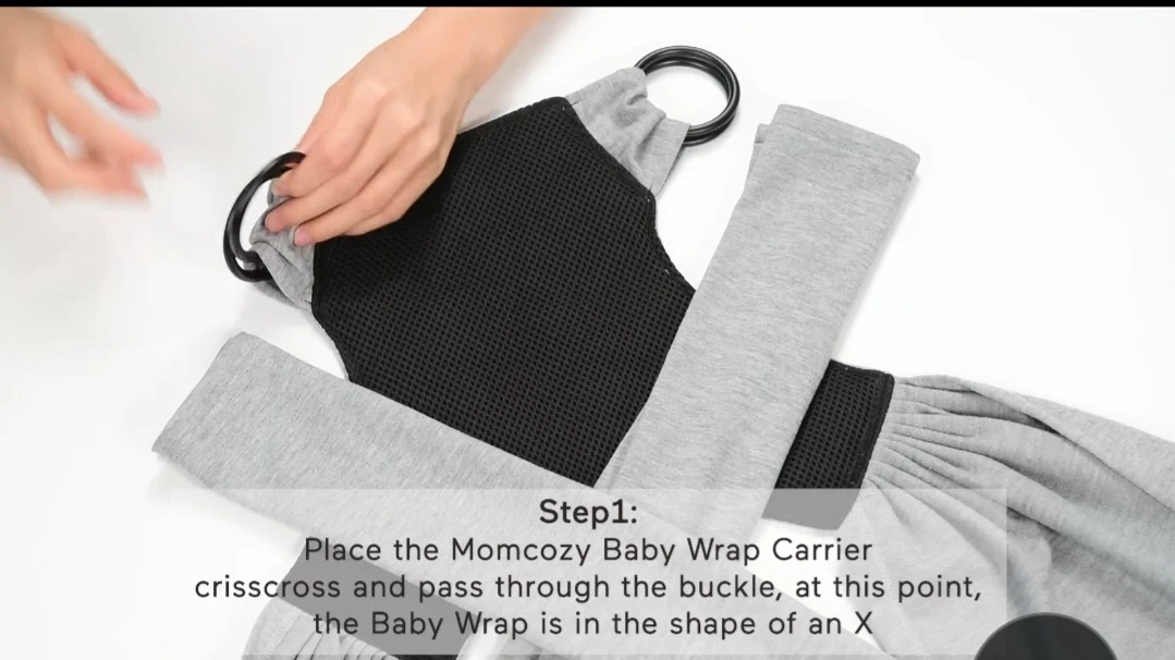 EUC Momcozy Baby Wrap Carrier Sling - Blue Gradient - photo 3