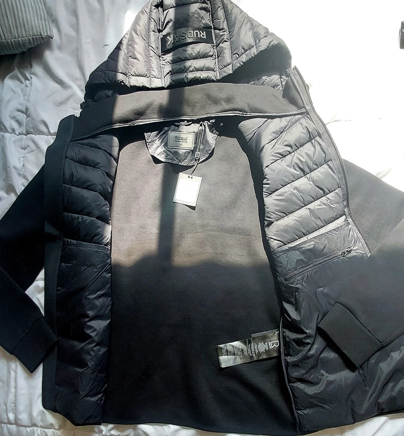RUDSAK Black Puffer Hooded Jacket