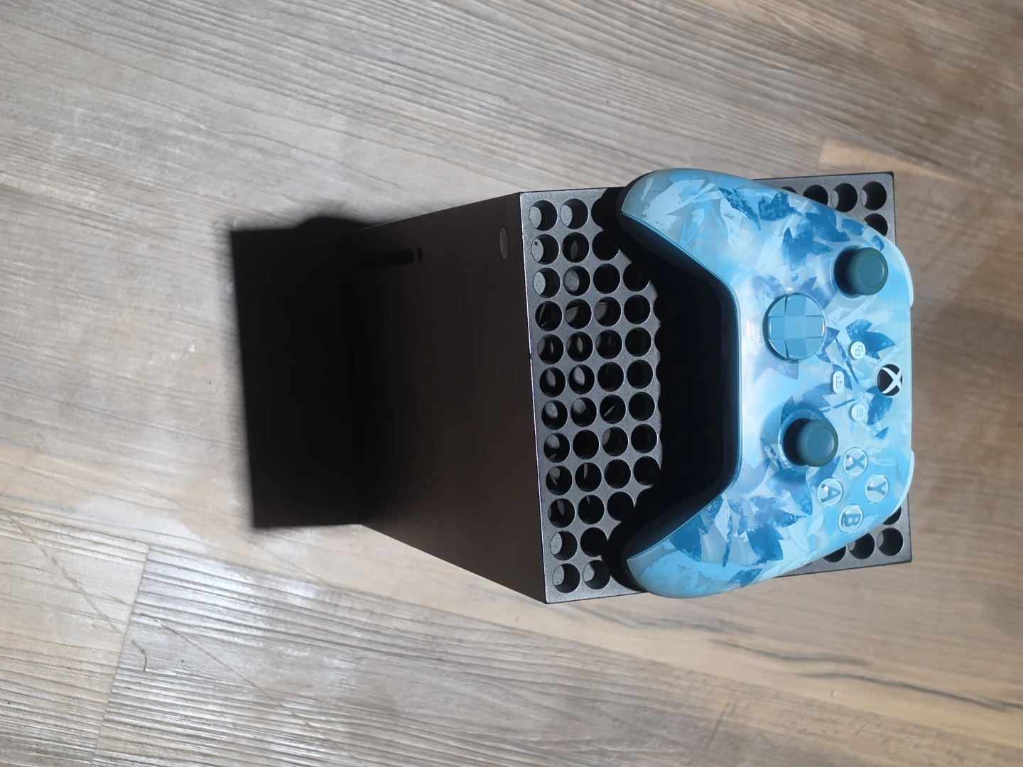 Xbox Series X Console with Custom Blue Camo Controller - photo 2