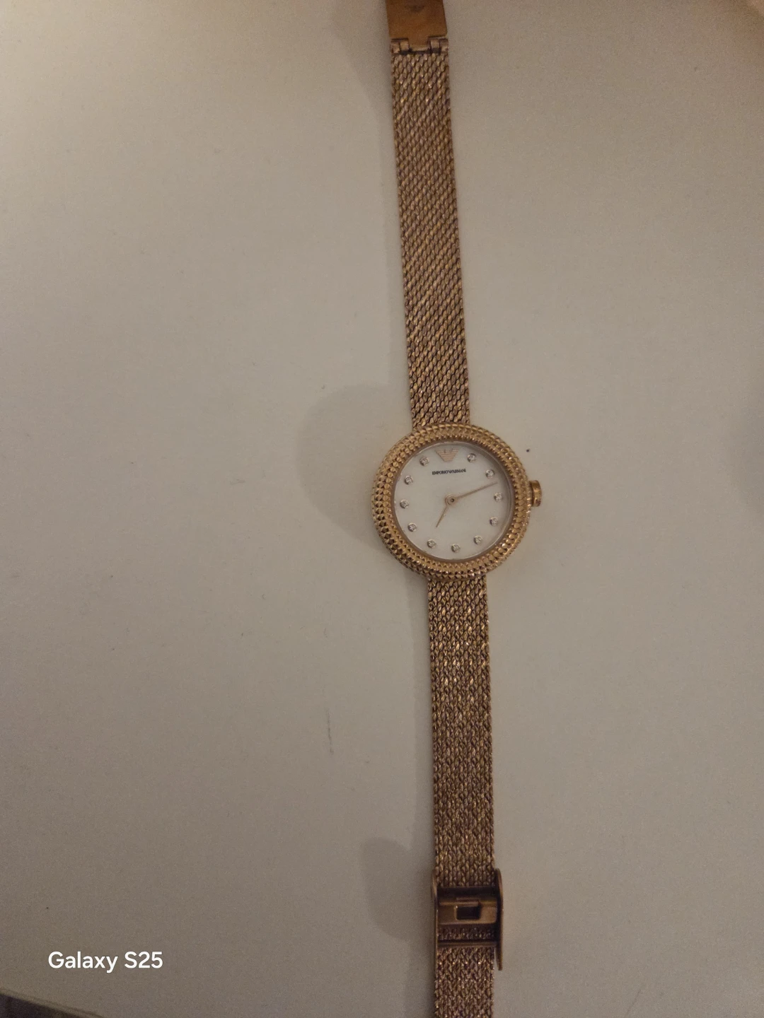 Emporio Armani Rose Gold Watch with Crystals - photo 2