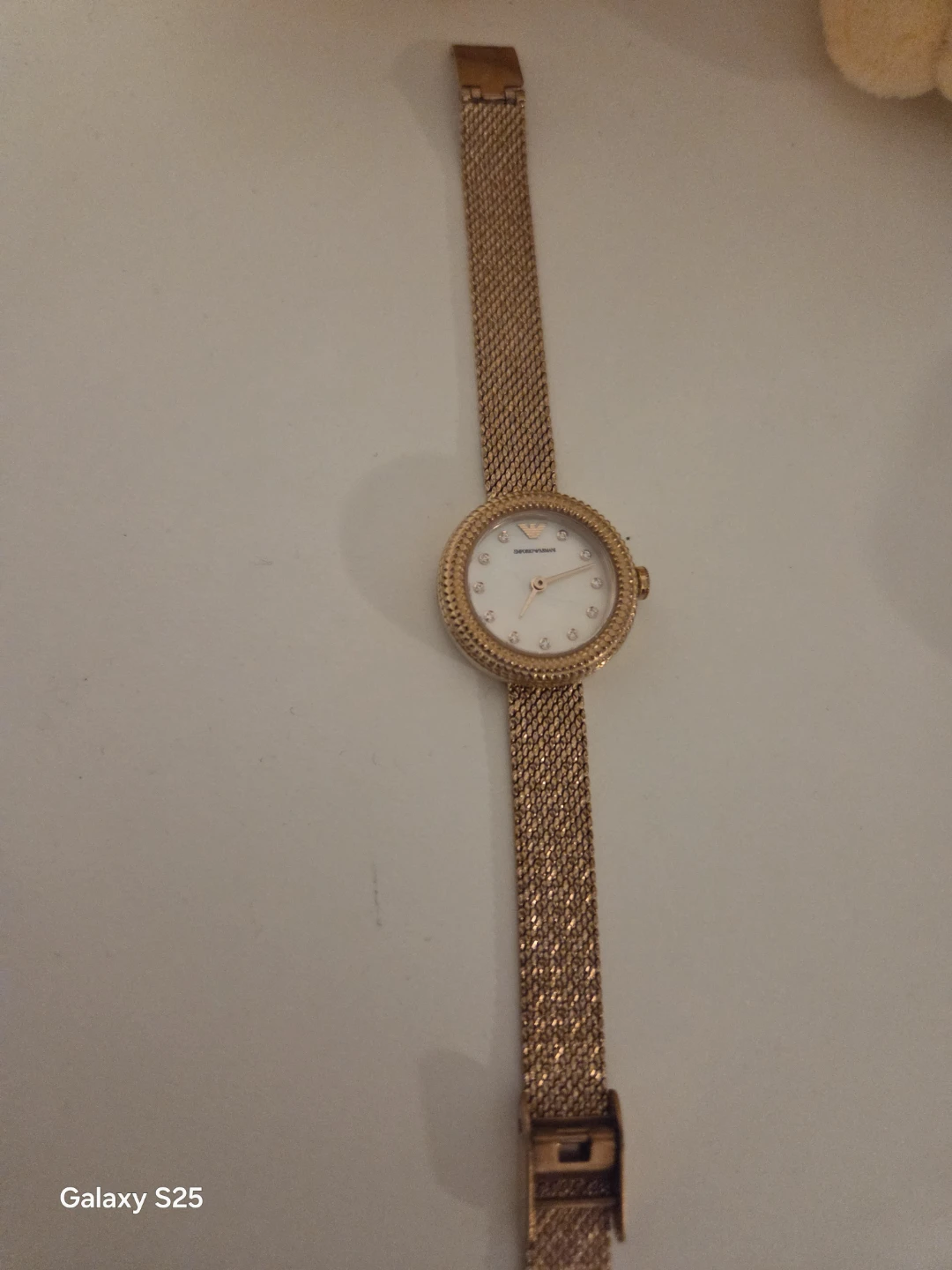 Emporio Armani Rose Gold Watch with Crystals - photo 3