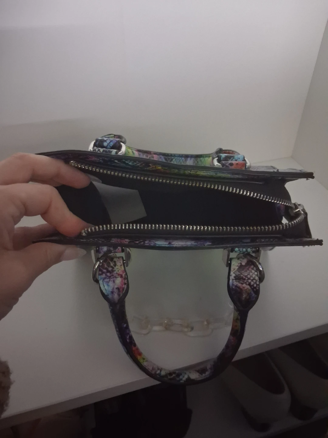 ALDO Satchel Handbag - Multi-colour Snakeskin - photo 2