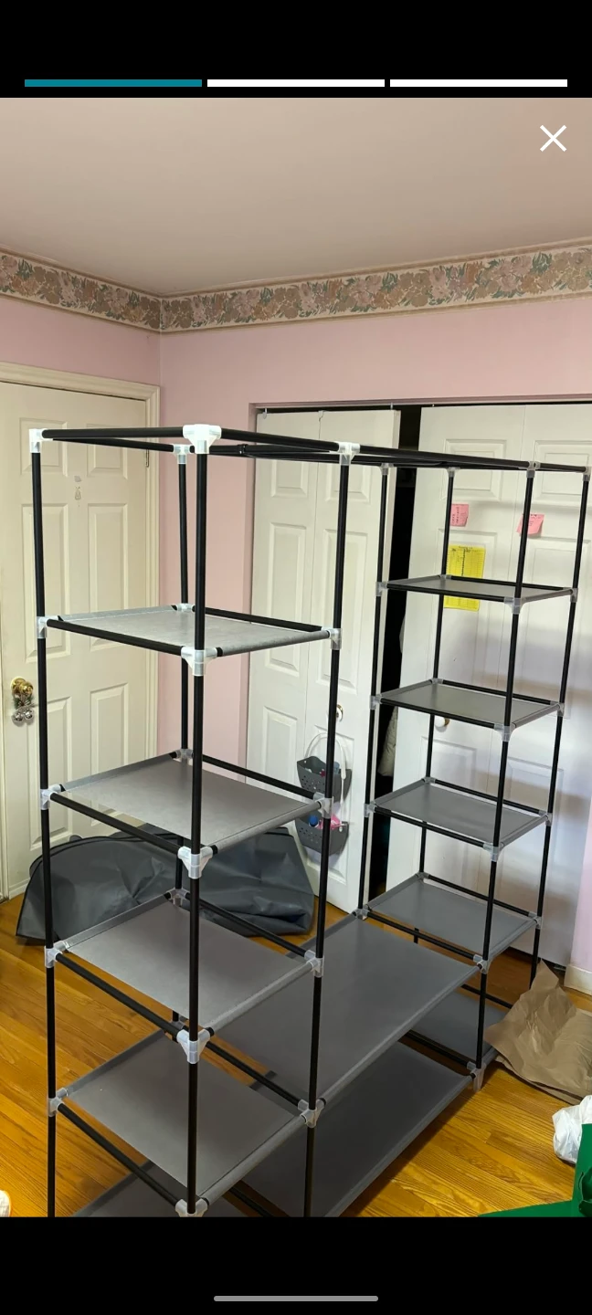 SONGMICS Portable Wardrobe Closet Organizer - photo 4