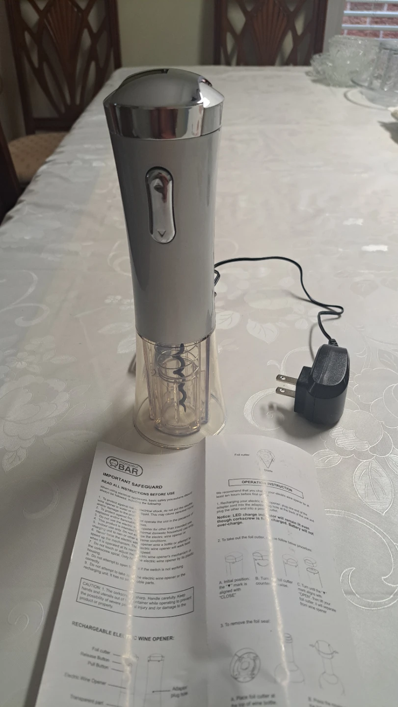 Obar Rechargeable Electric Wine Opener