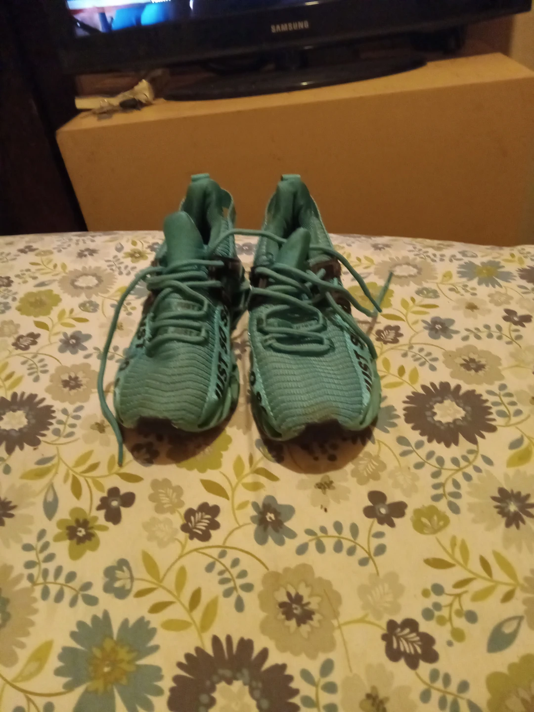 Teal "Just So" Athletic Sneakers. For kids - photo 3