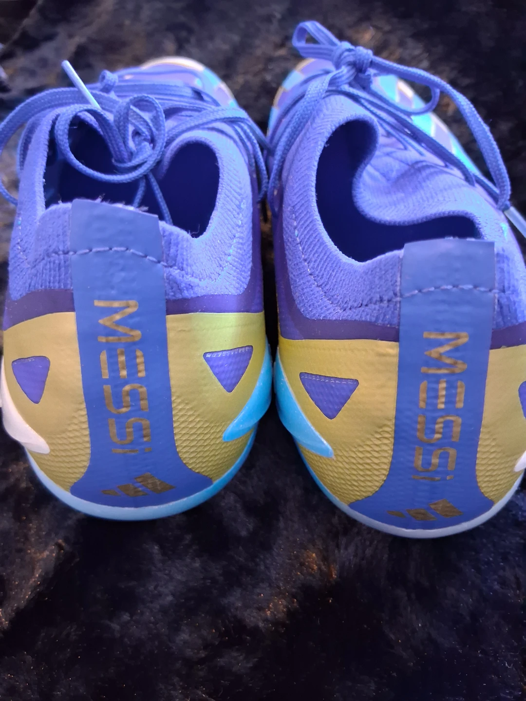 Adidas Messi Soccer Cleats Blue/Yellow us size 10 - photo 2