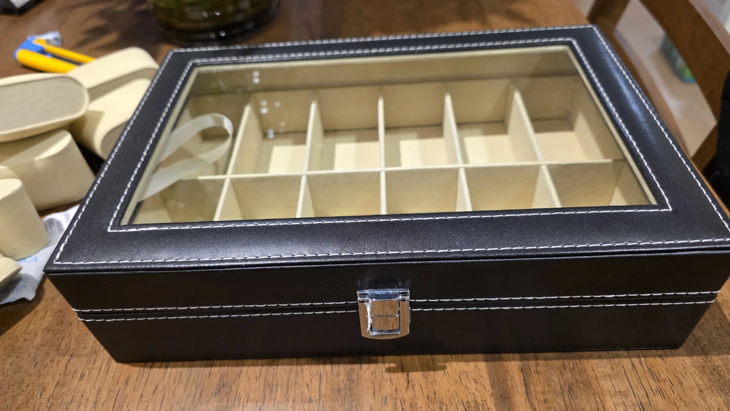 12-Slot Watch Display Case Box