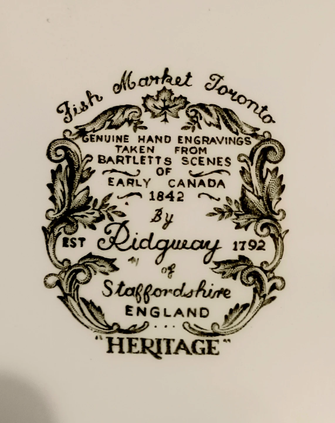 Toronto 1842 Ridgway "Heritage" Plate - photo 4