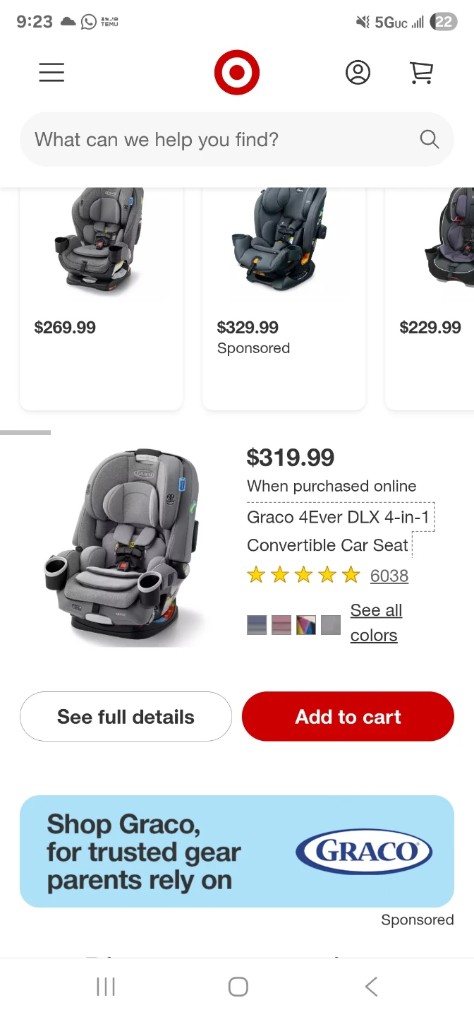 Graco 4Ever DLX Convertible Car Seat - Gray