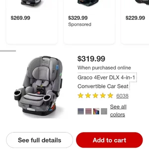 Graco 4Ever DLX Convertible Car Seat - Gray