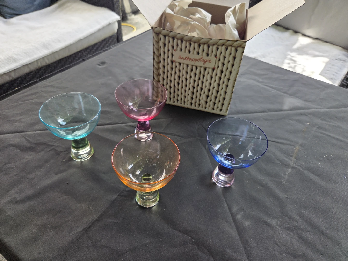 Coloured cocktail glassware for sale. - photo 2
