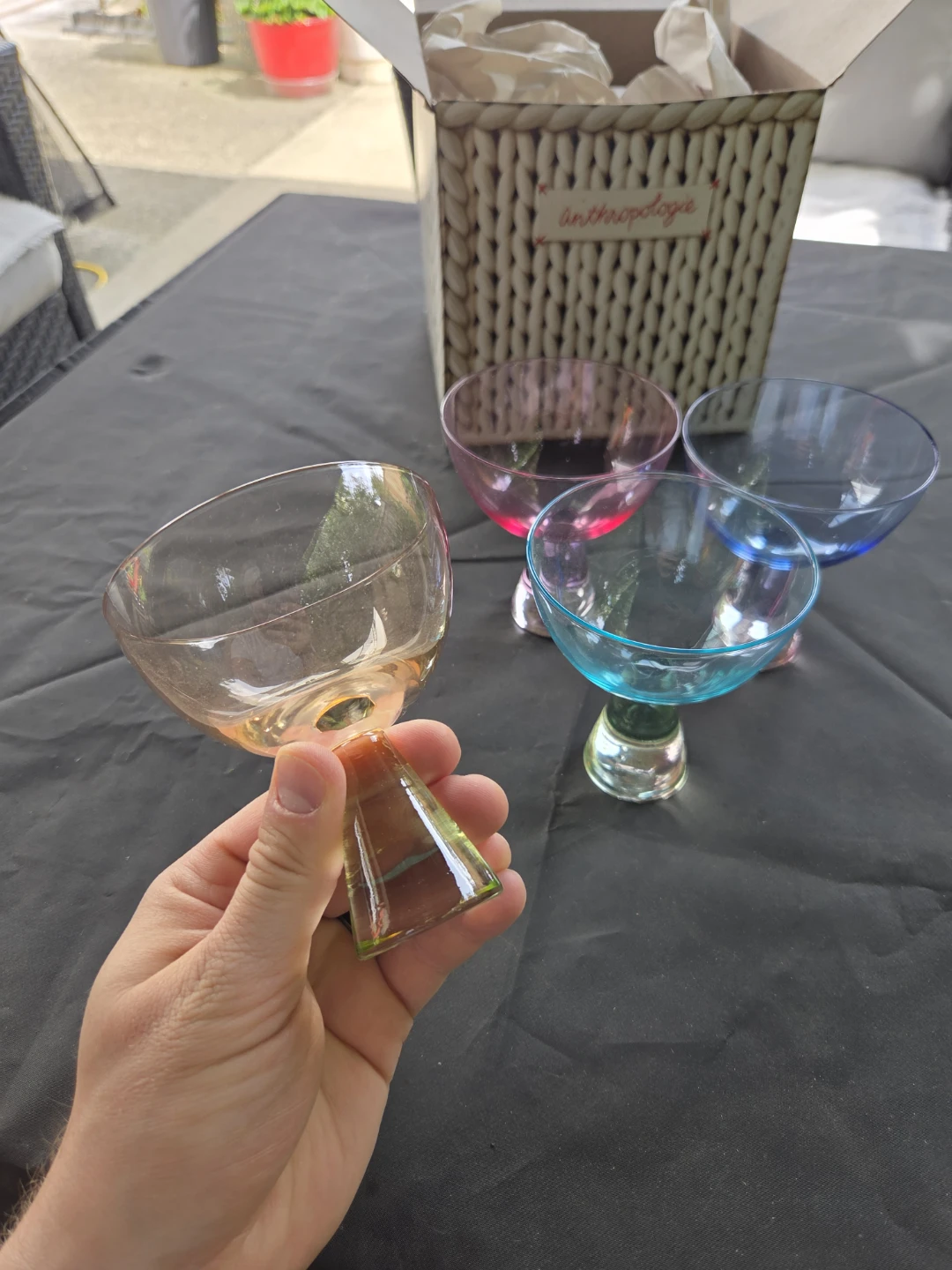 Coloured cocktail glassware for sale. - photo 3