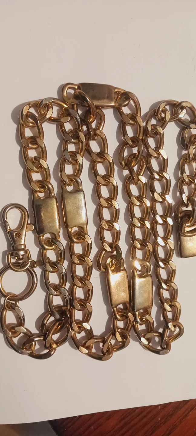 Gold Tone Chunky Chain Belt or Necklace - photo 3