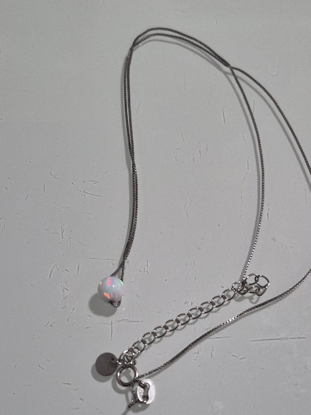 Opal Ball Pendant Necklace - photo 2