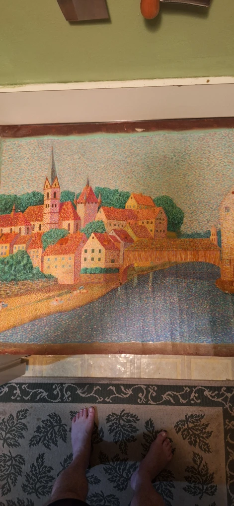 Pointillist Landscape Painting - photo 2