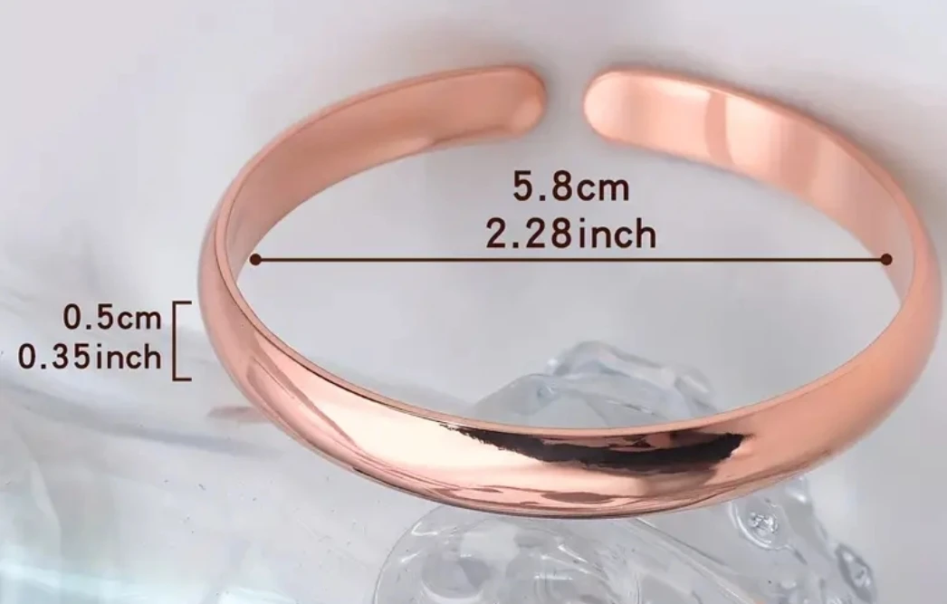 Minimalist Unisex Design, pure copper