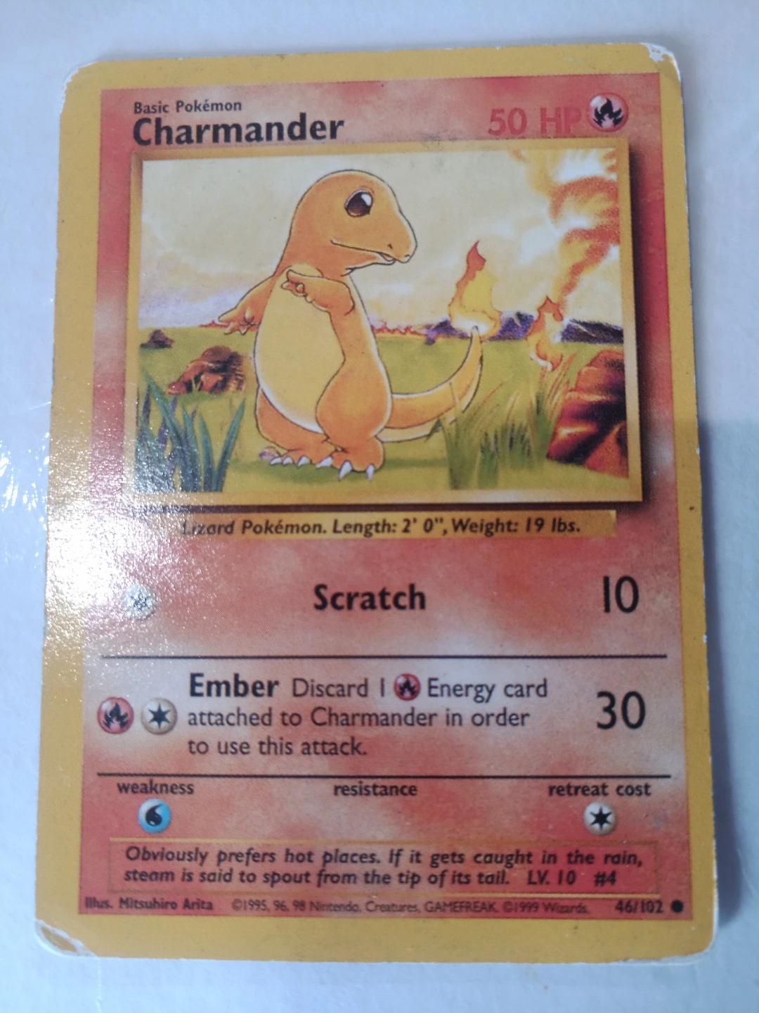 Basic Pokémon Charmander Card