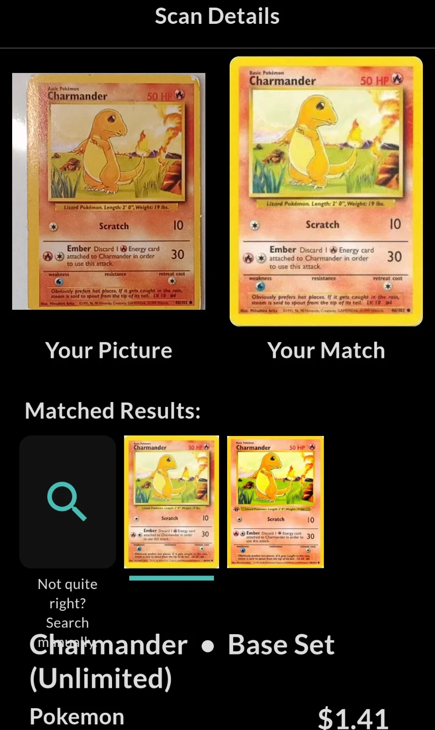 Basic Pokémon Charmander Card - photo 3