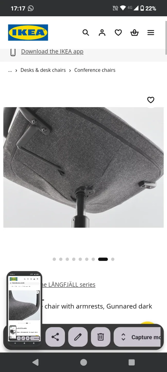 IKEA LÄNGFJÄLL Conference Chair with Armrests - photo 4