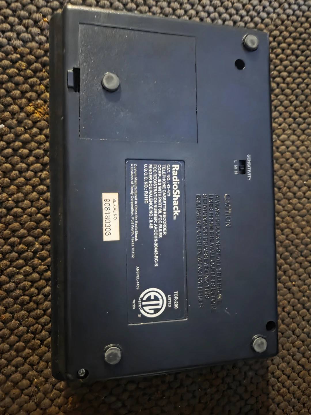 RadioShack TCR-200 Voice Activated Telephone Cassette Recorder - photo 3