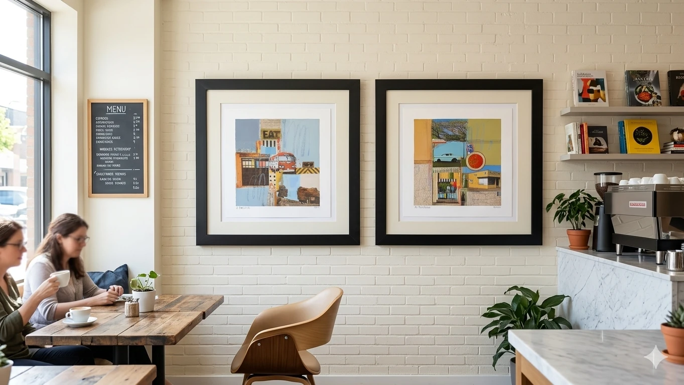 2 Framed Art Prints by M. Papoullias - Limited Edition