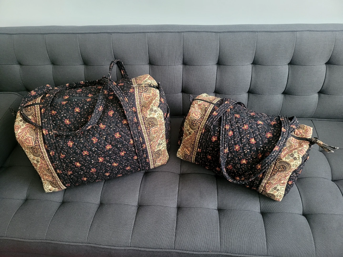 Vera Bradley Quilted Floral 3 Piece Set ( 2 Duffels & Backpack) - photo 3