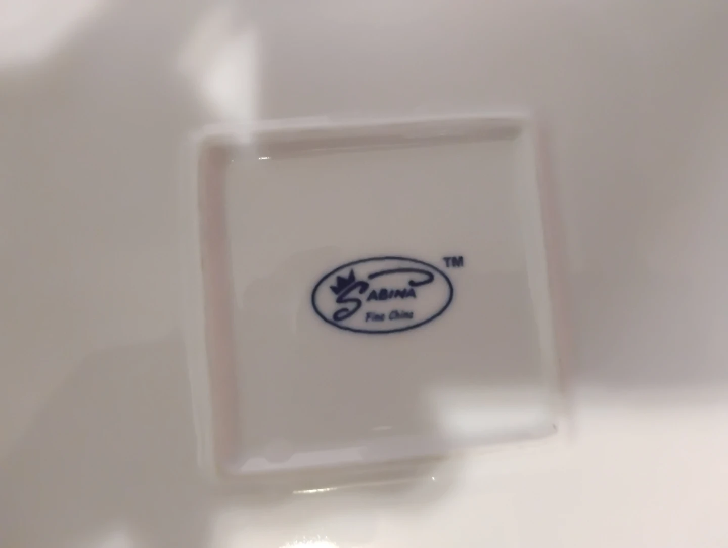 Sabina fine china.  3 Ceramic plates.  platter - photo 5