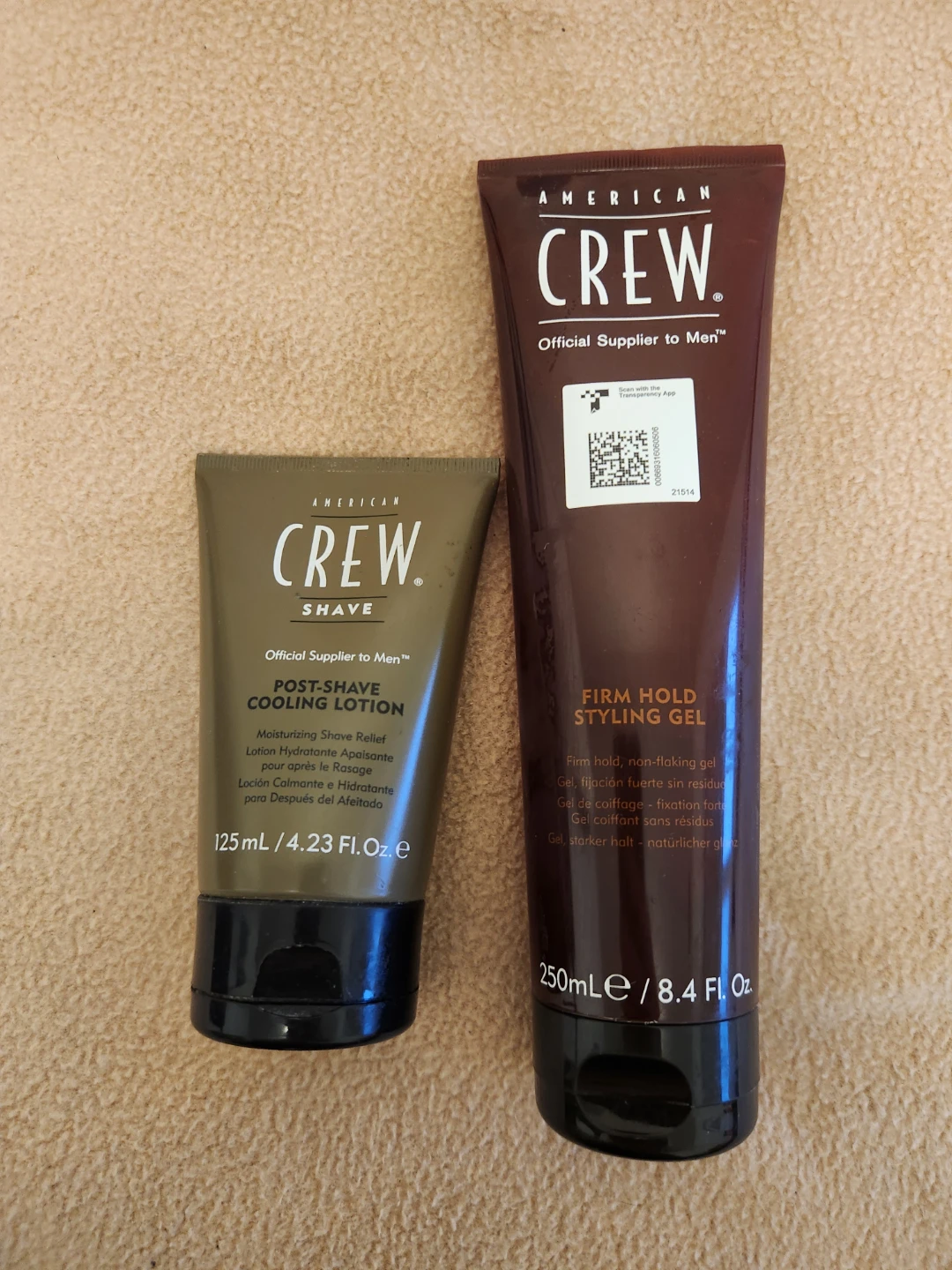American Crew Post-Shave Cooling Lotion & Firm Hold Styling Gel