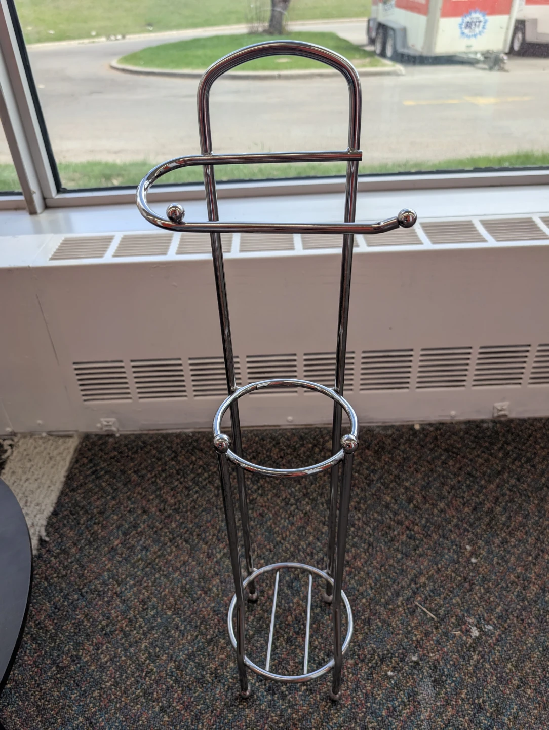 Chrome Metal Toilet Paper Holder - photo 3
