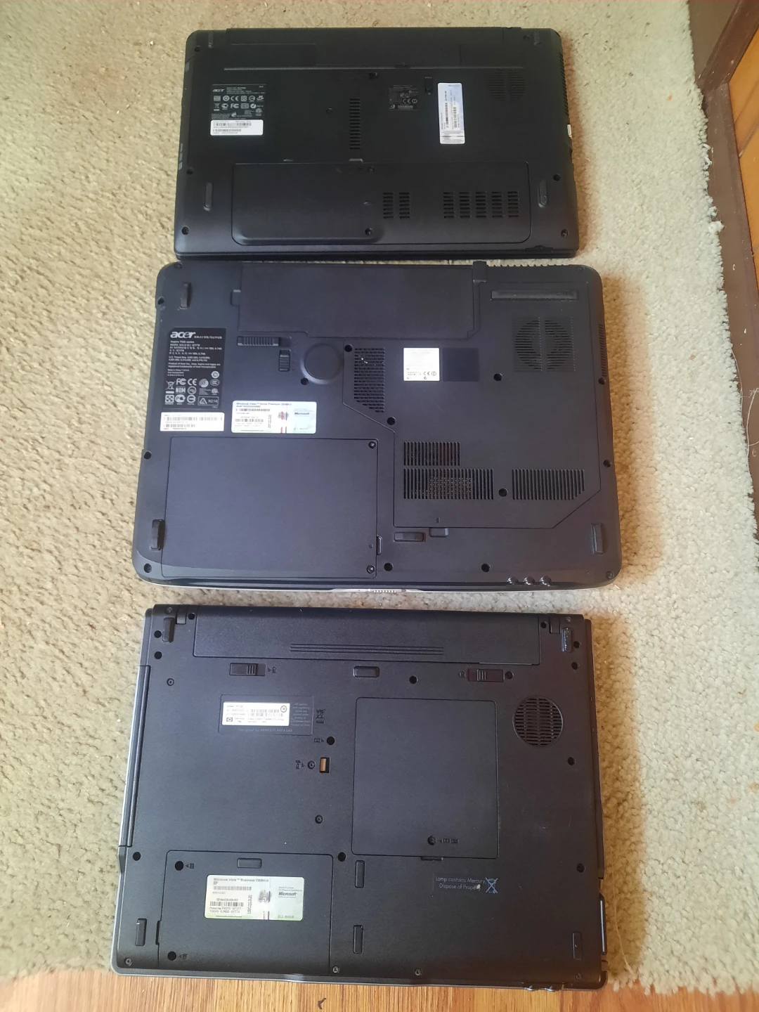 Acer Aspire 5552, Acer Aspire 7520, HP 530 Laptops - photo 2