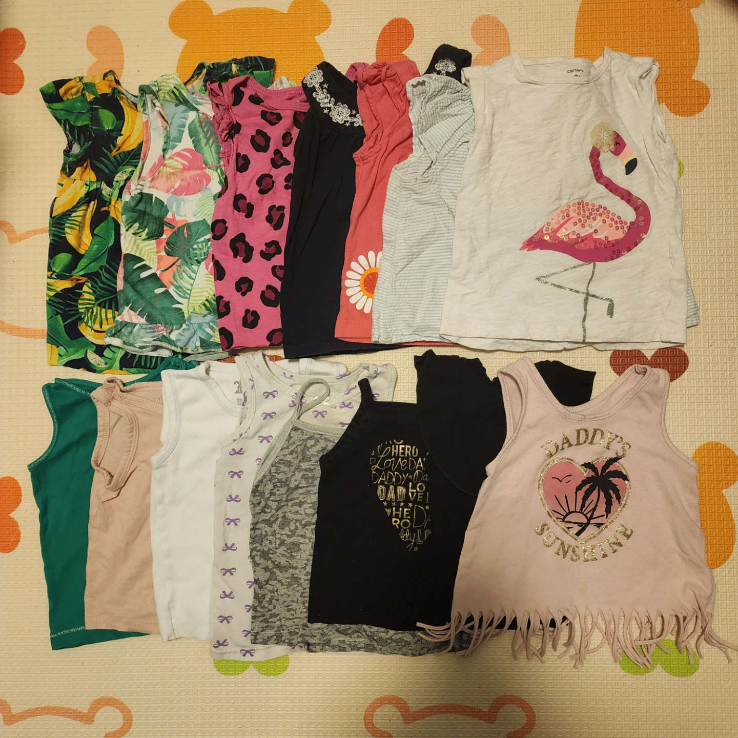 Bundle of 15 Girls' Tank Tops - Size 18-24 Months