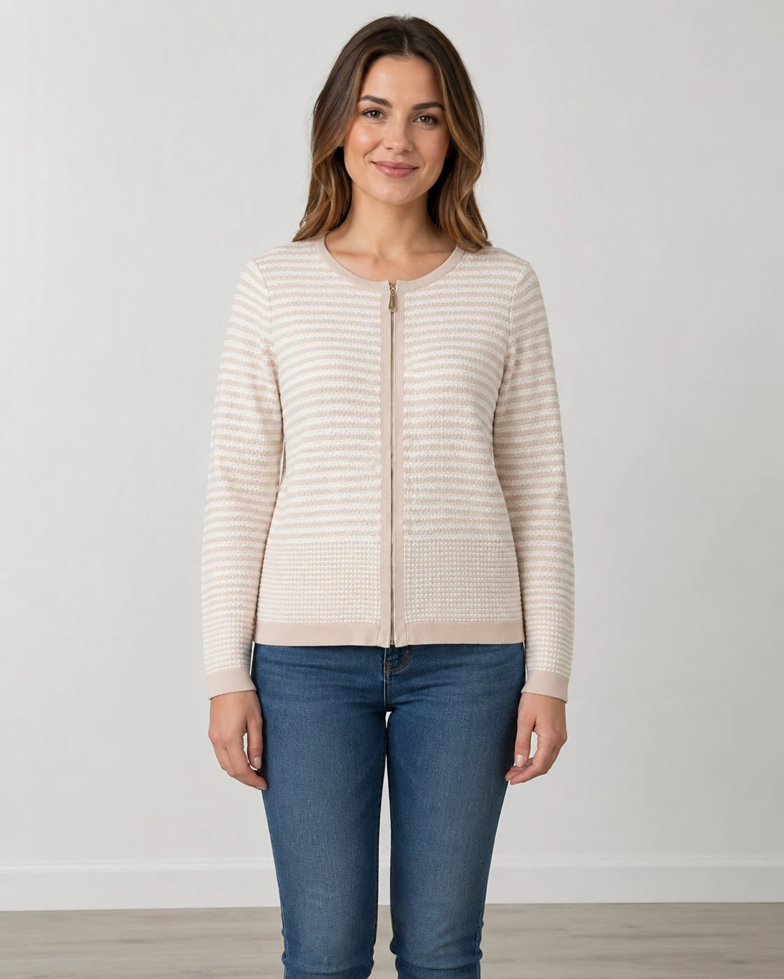 Basic Editions Zip Front Cardigan - photo 2
