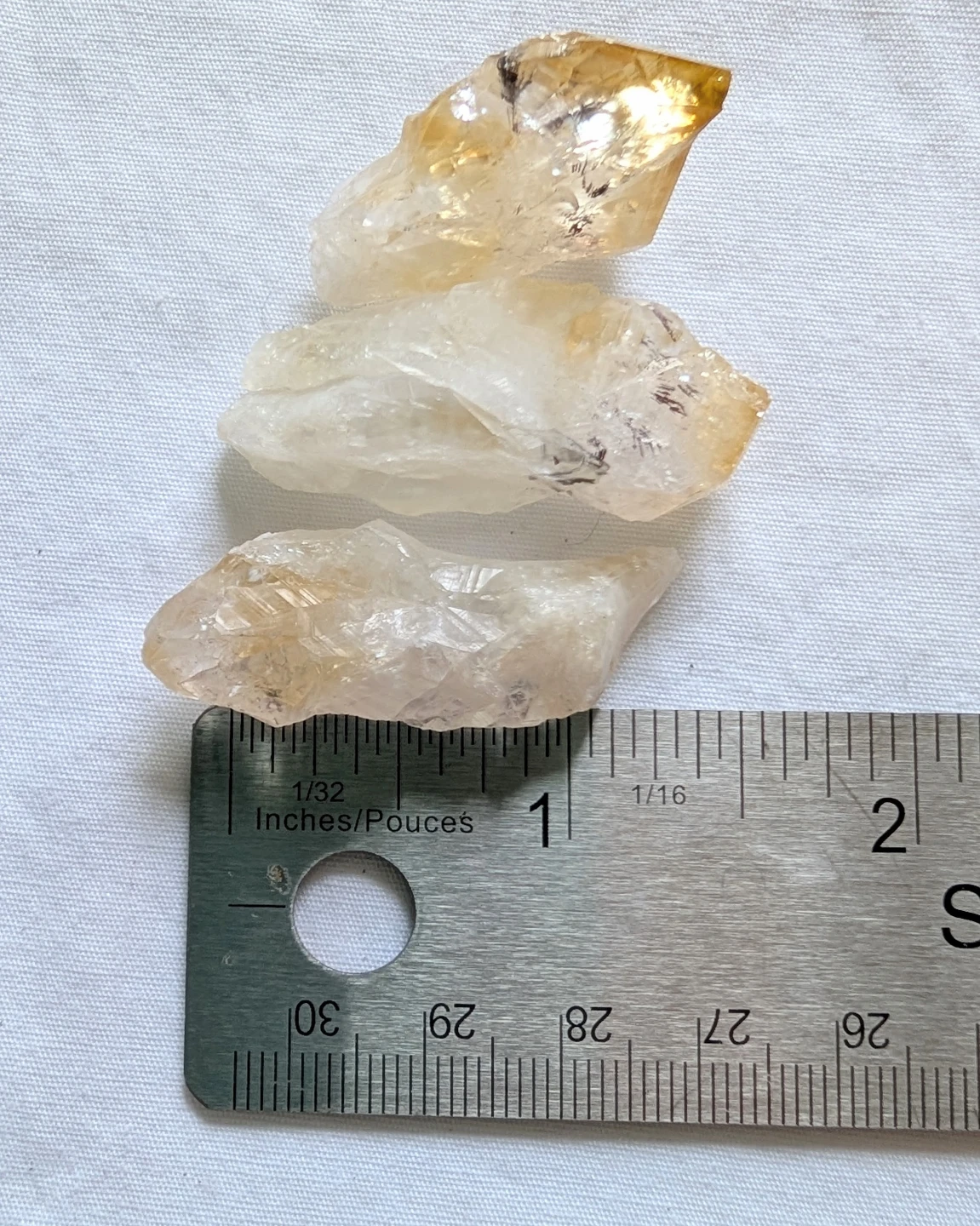 Set of 7 Raw Citrine Crystal Points - photo 2