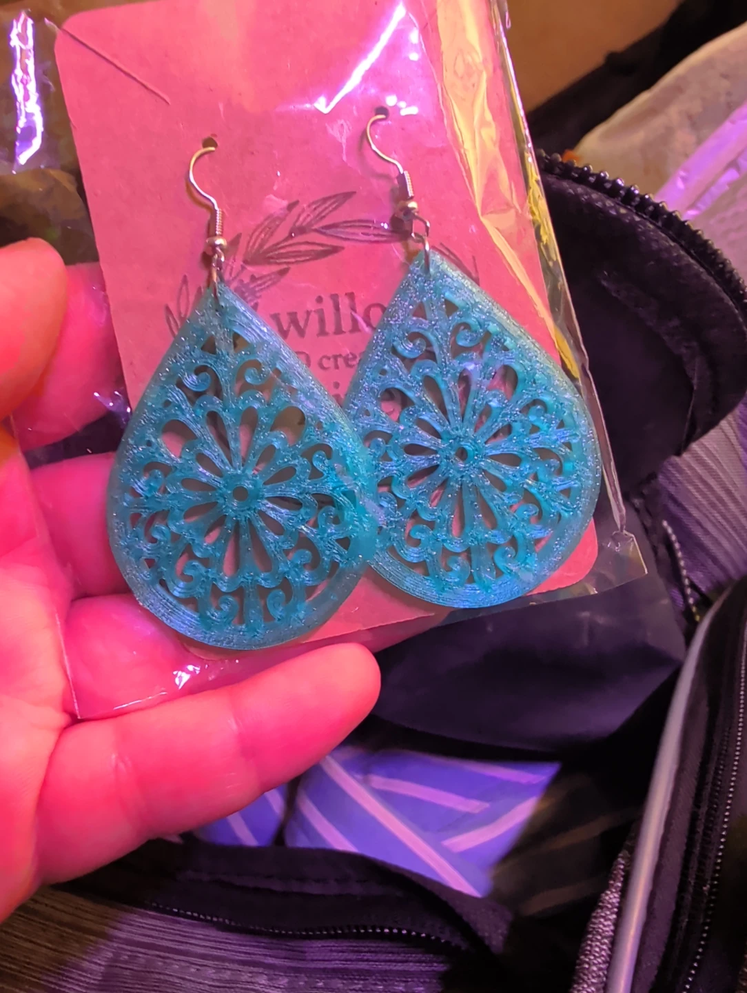 Willow and River 3D Creations Teardrop Earrings - photo 2
