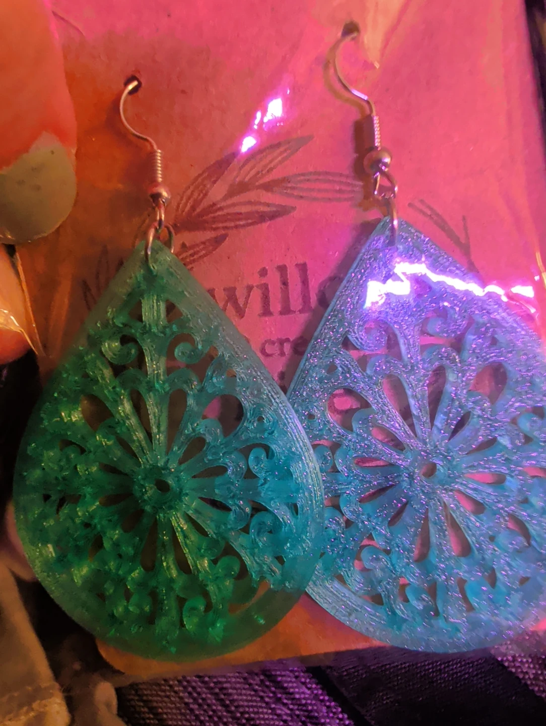 Willow and River 3D Creations Teardrop Earrings - photo 3