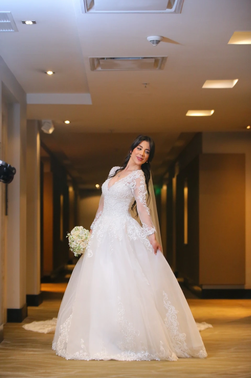 Wedding Dress with Long Lace Sleeves - photo 3