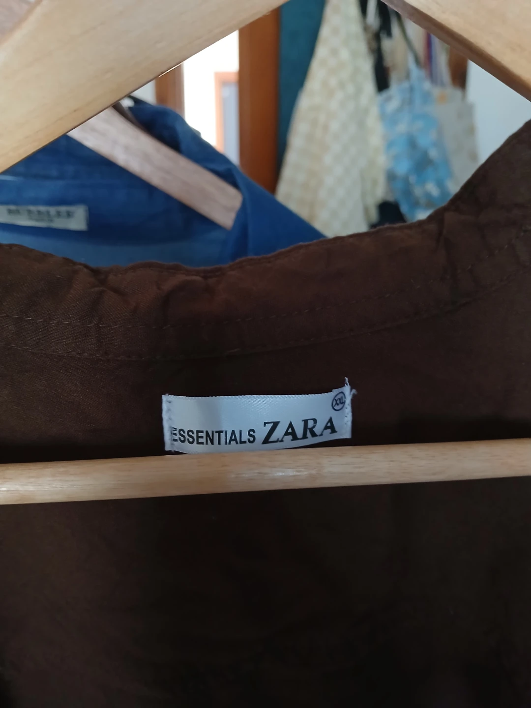 Zara Essentials Brown Button-Up Shirt - photo 3