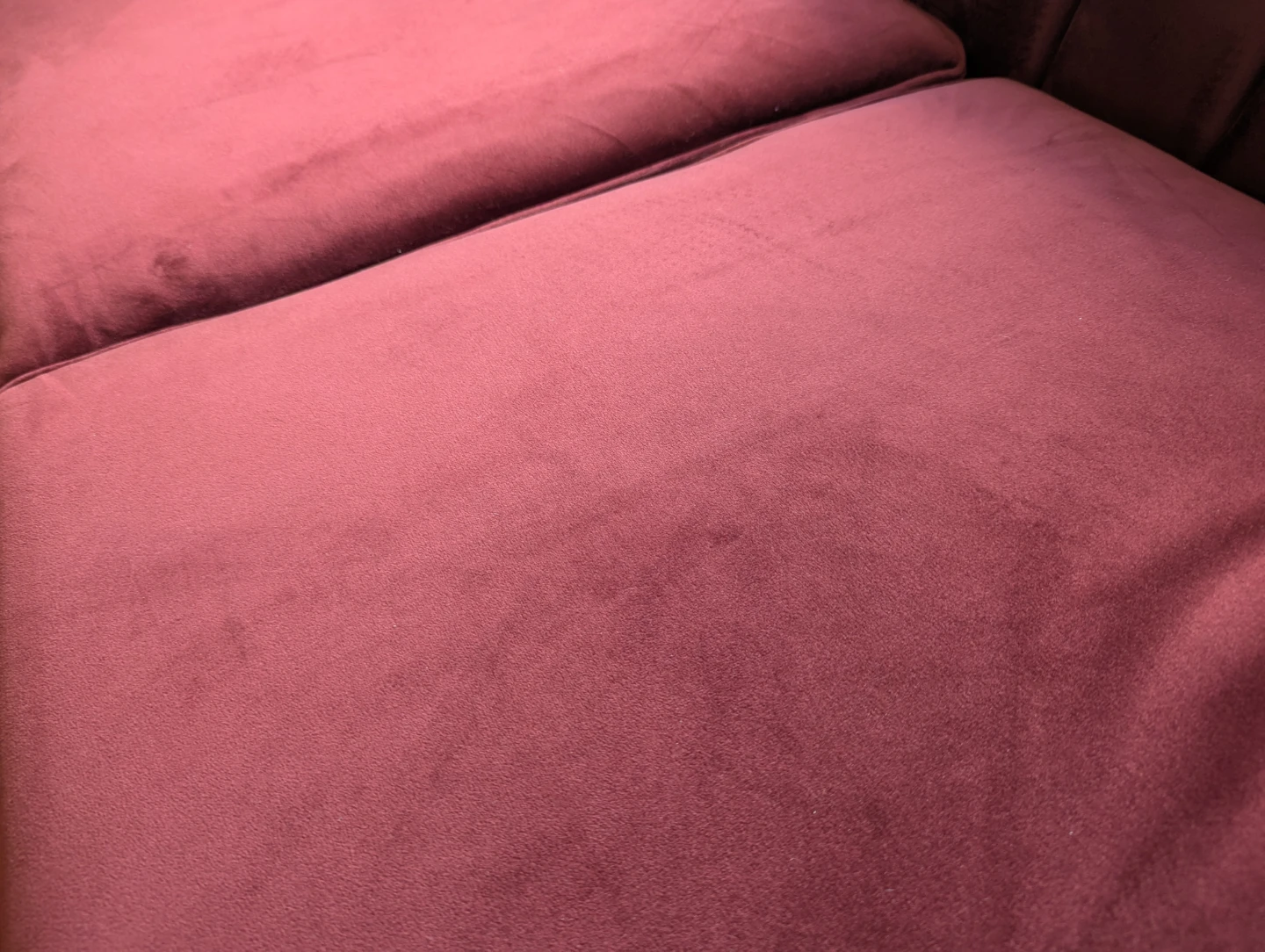 Velvet Loveseat Sofa - Burnt red - photo 2