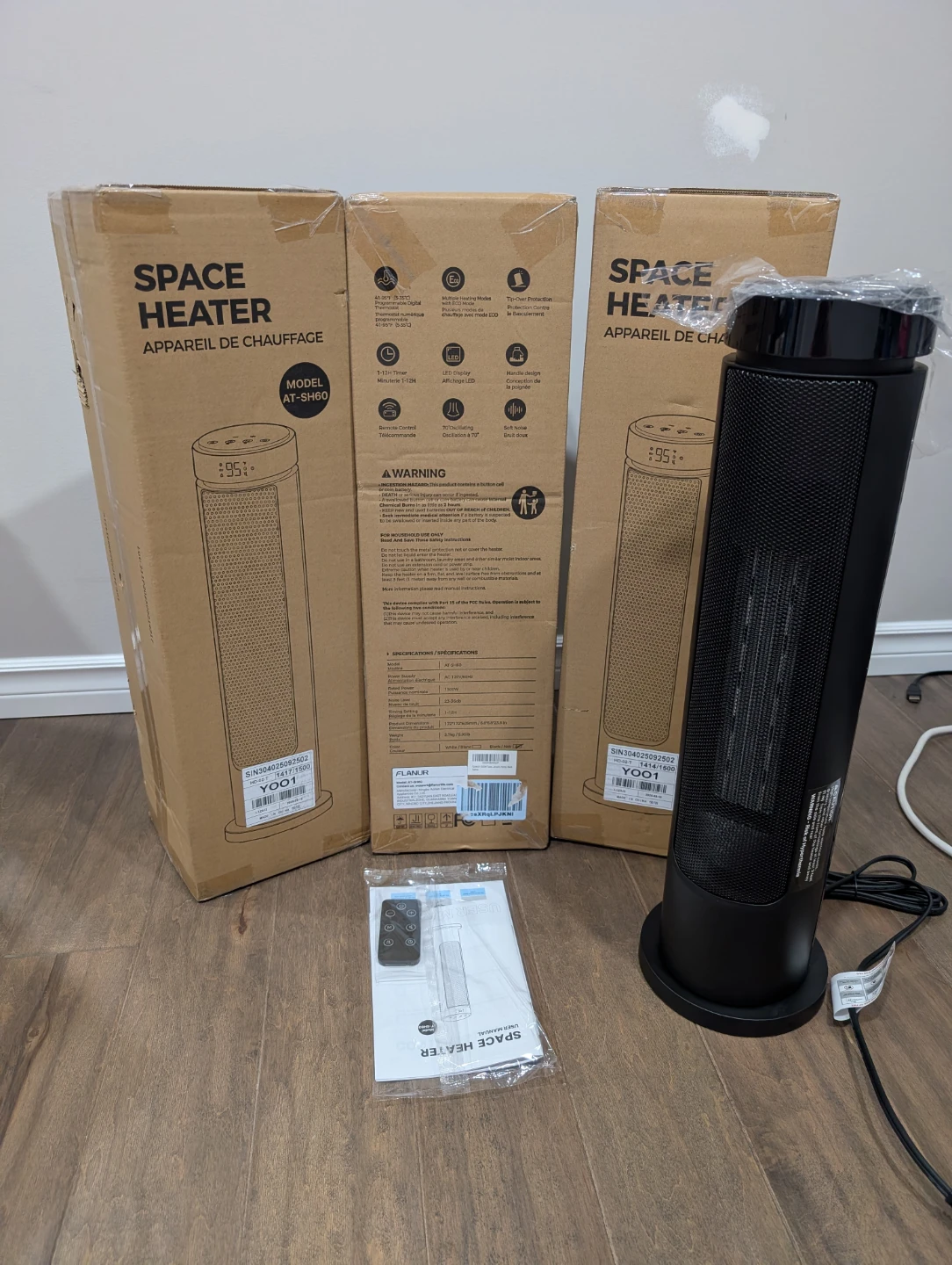 Brand New Tower Oscillating Space Heater For Sale - photo 2