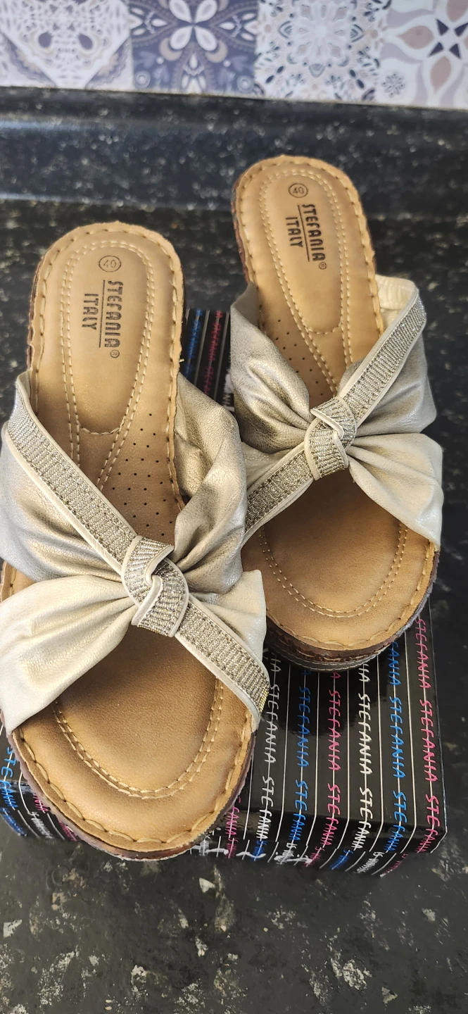 Stefania Italy Women's Wedge Sandals Size 40 - photo 5