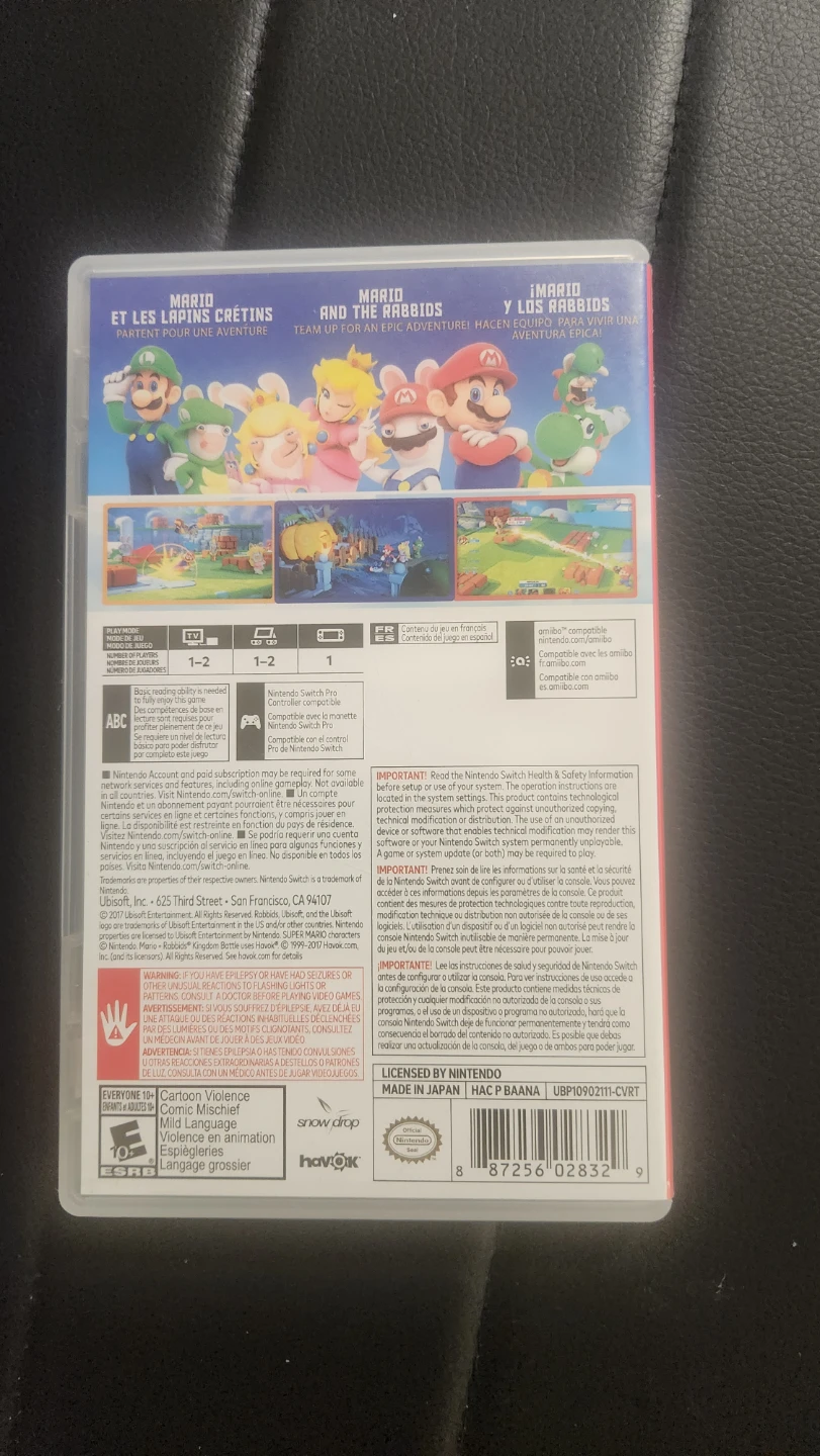 Nintendo Switch Mario + Rabbids Kingdom Battle Game - photo 2