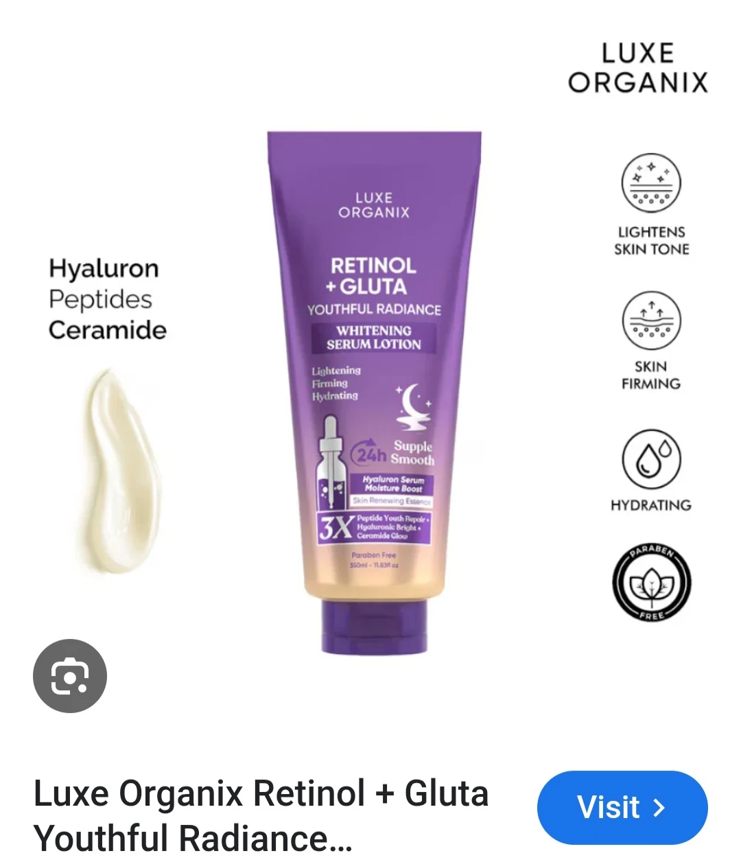 Luxe Organix Retinol + Gluta serum - photo 2
