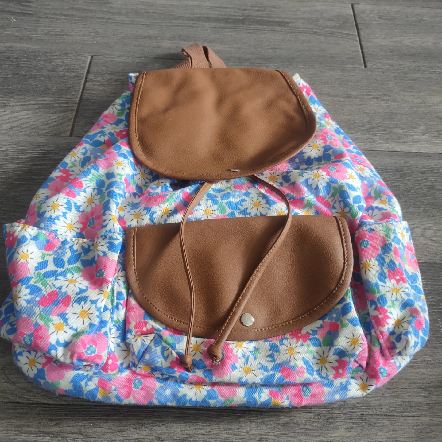 MOS :Floral Print Backpack & Hand bags