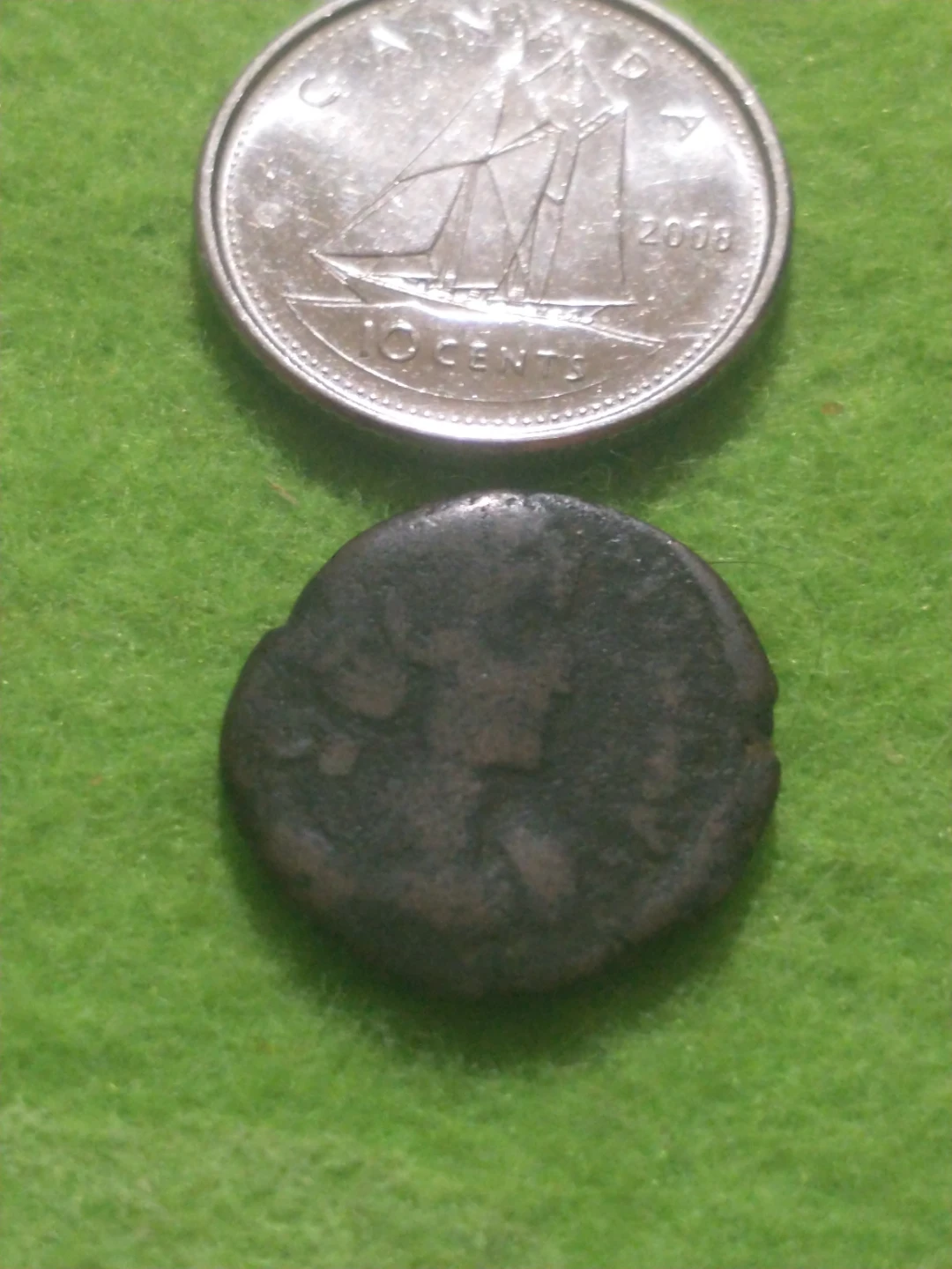 Unattributed ancient Roman coin - photo 2