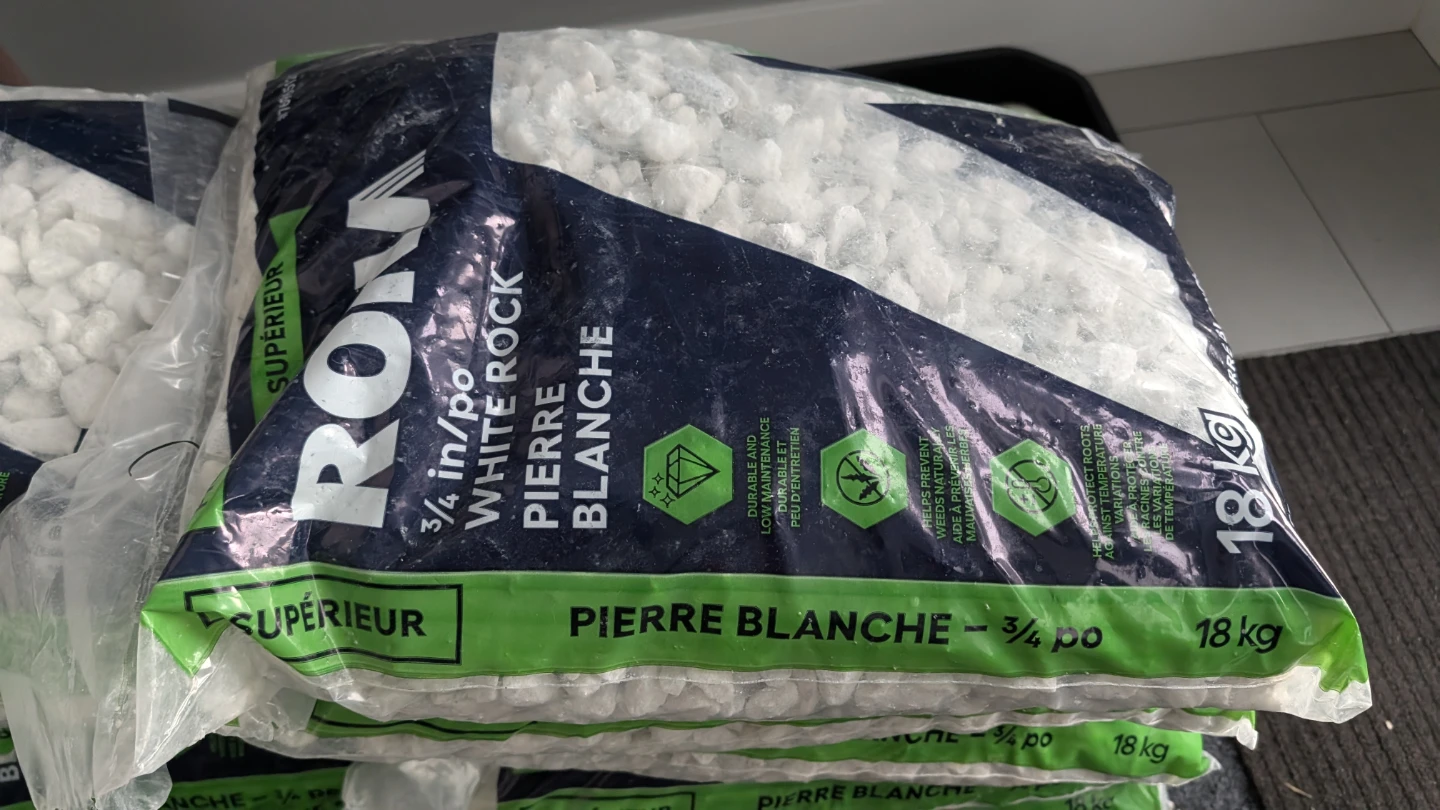 Rona 3/4 in. White Rock, 18 kg