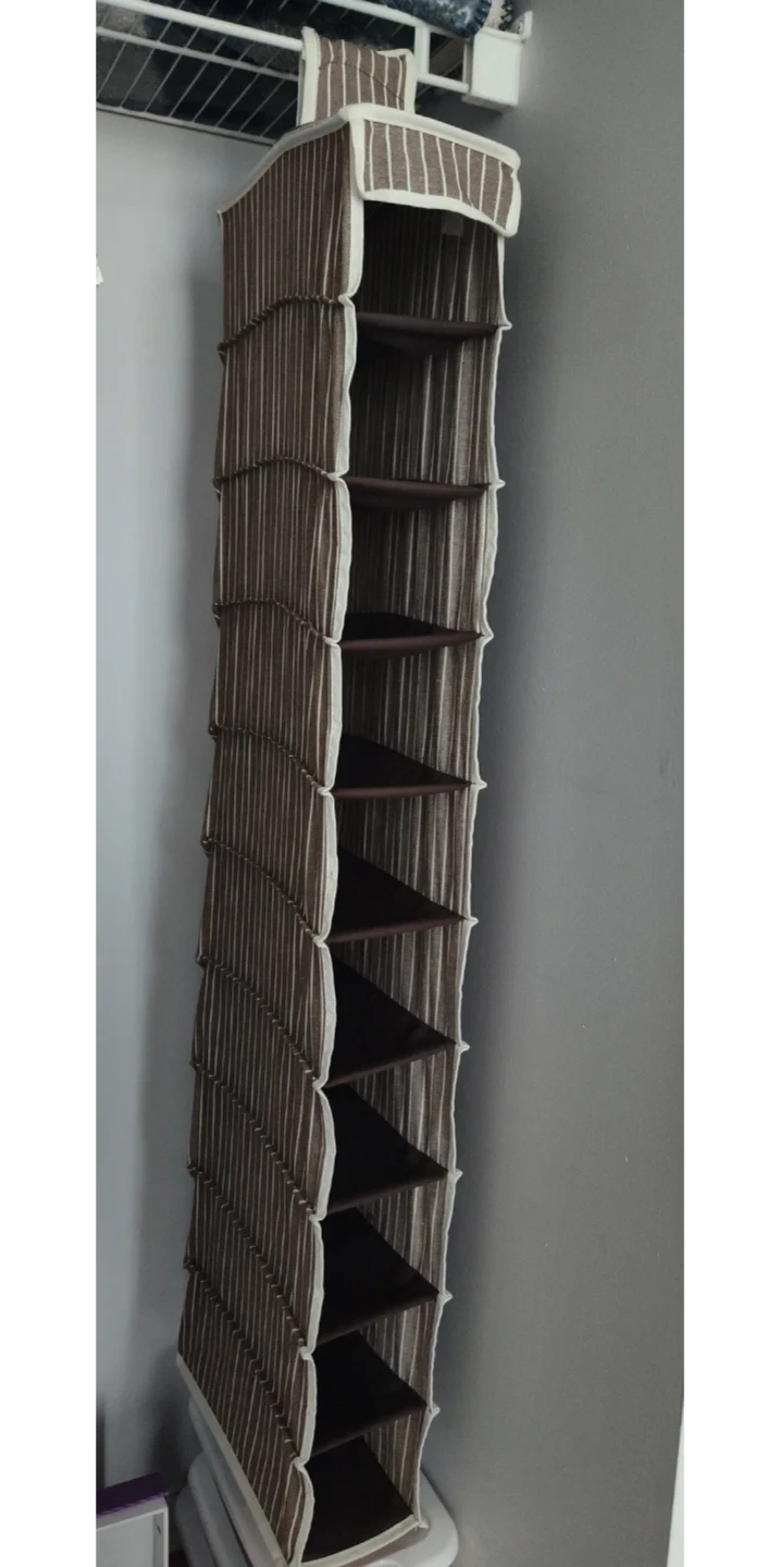 Hanging Closet Organizer with 10 Shelves - photo 2