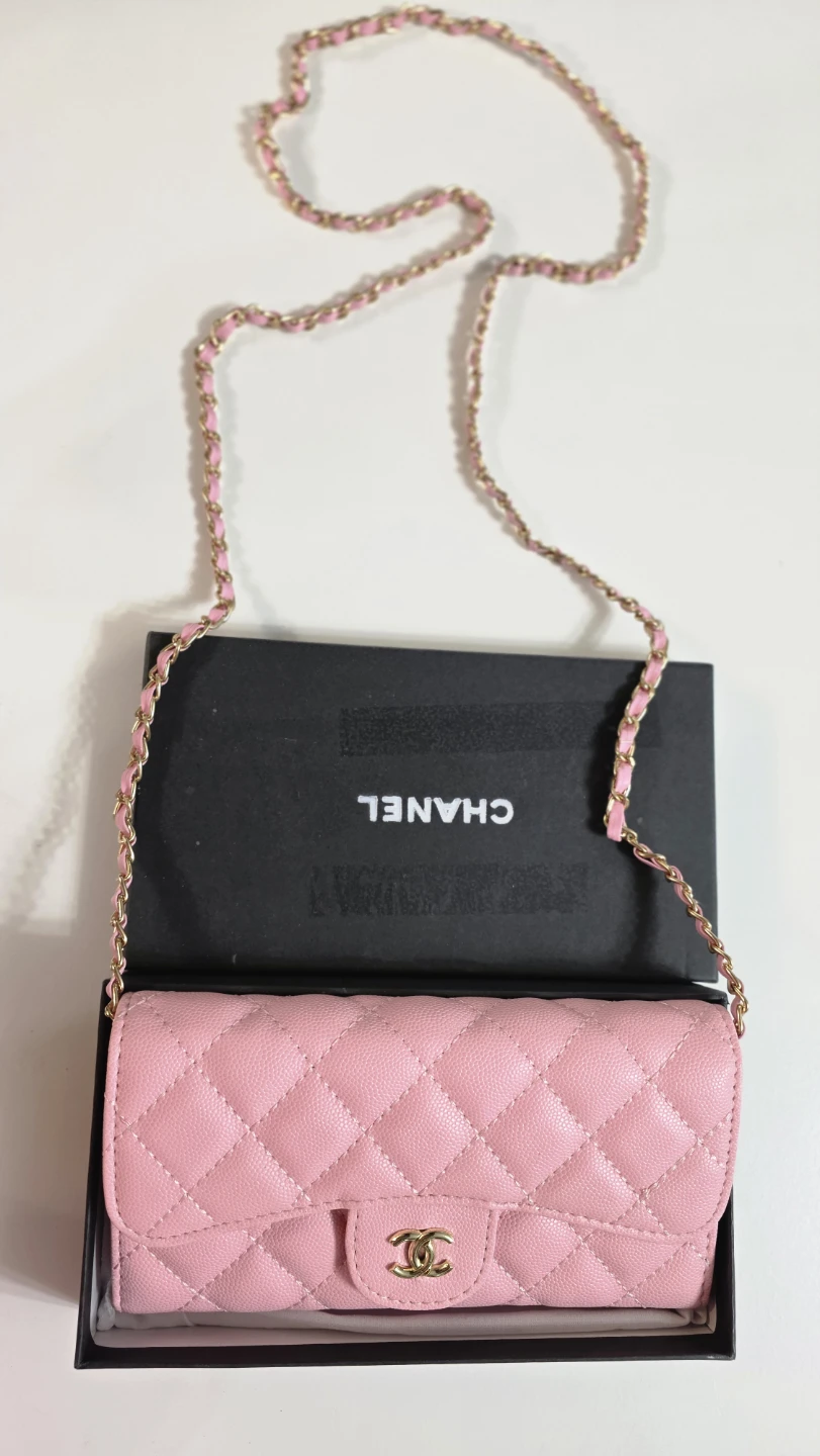 C h @ N3L Wallet on Chain Bag - Pink and red - photo 2